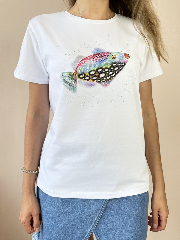 Футболка рыбка