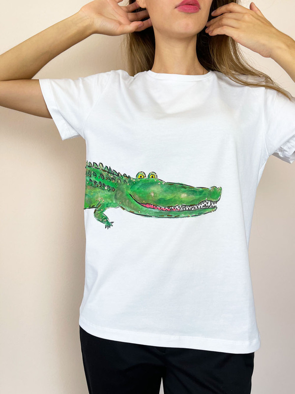 Футболка крокодил