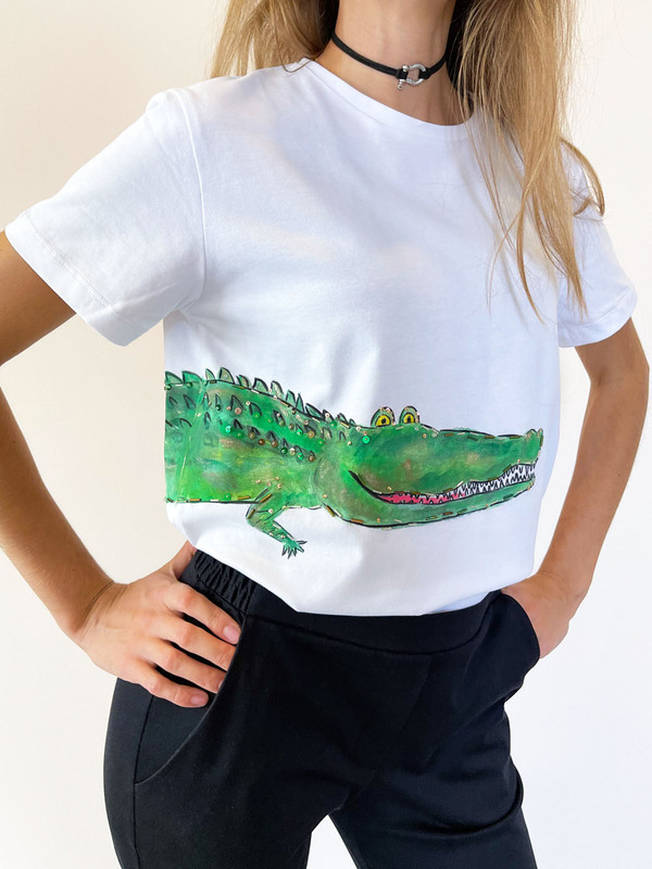 Футболка крокодил