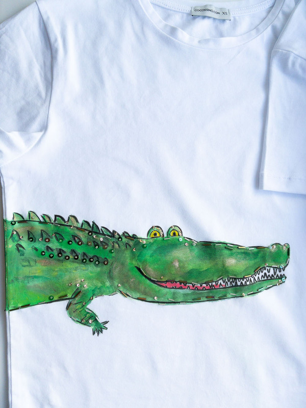 Футболка крокодил