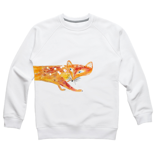 Свитшот лиса белый