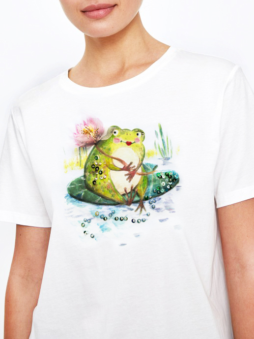 Футболка лягушка