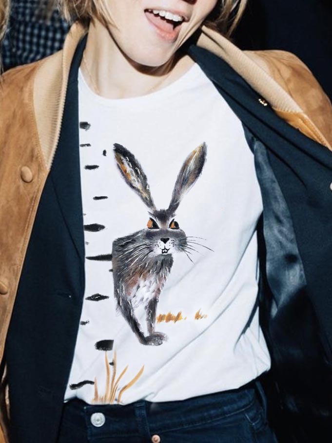 Футболка заяц