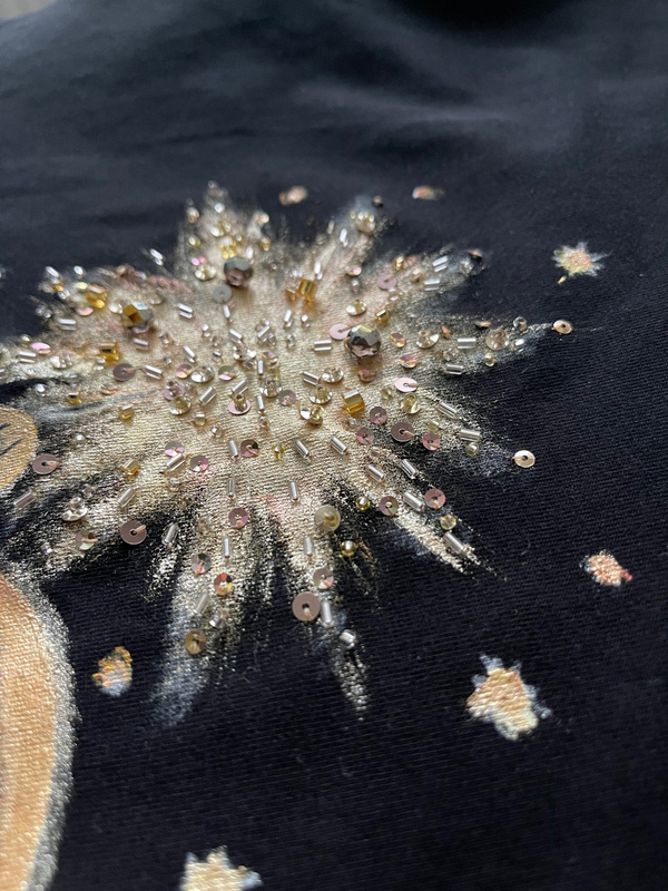 Футболка зимний зайка