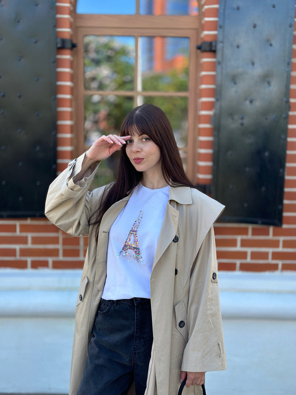 Футболка эйфелева башня