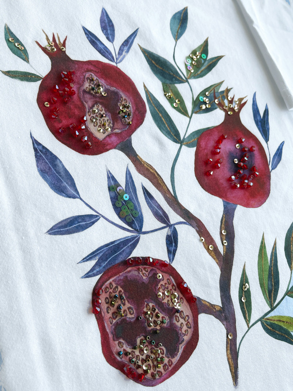 Футболка гранат