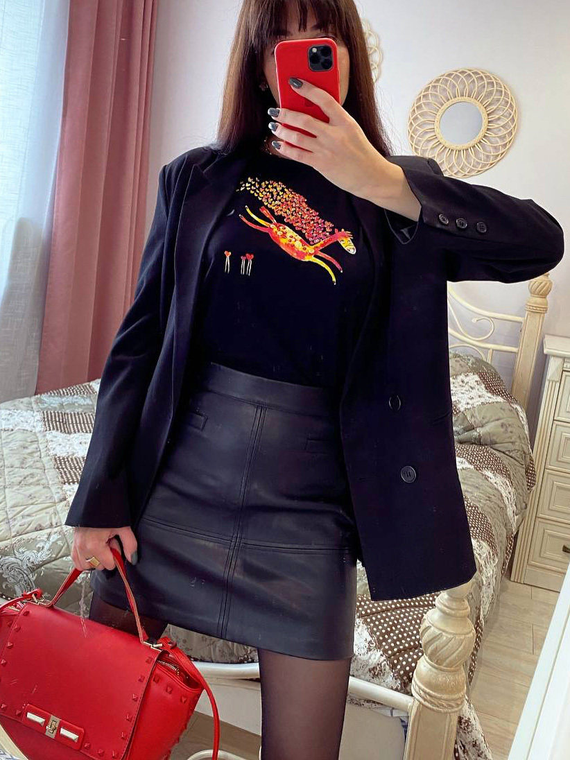 Футболка влюбленная лошадка