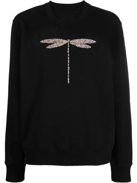 Свитшот стрекоза черный