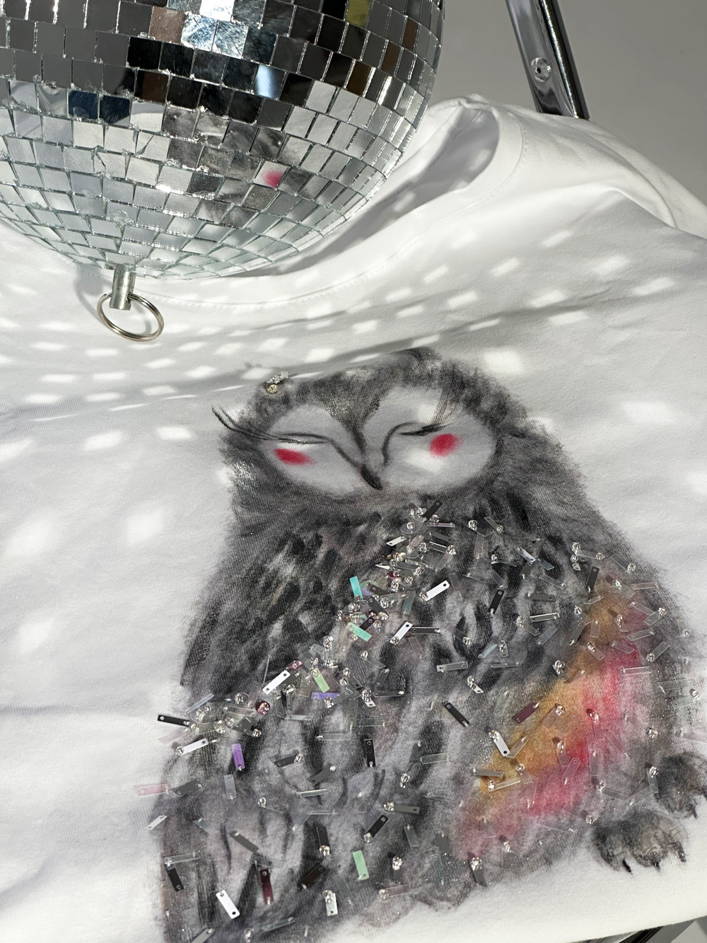 Футболка сова нежная