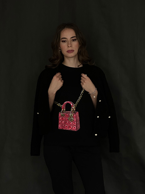 Футболка сумочка Леди Диор