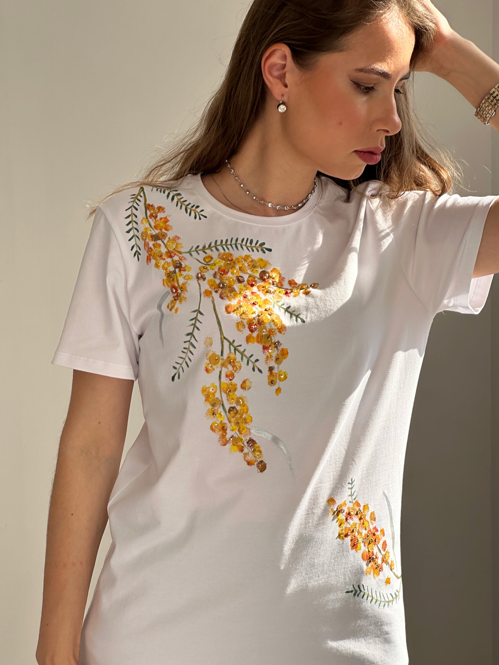 Футболка мимоза