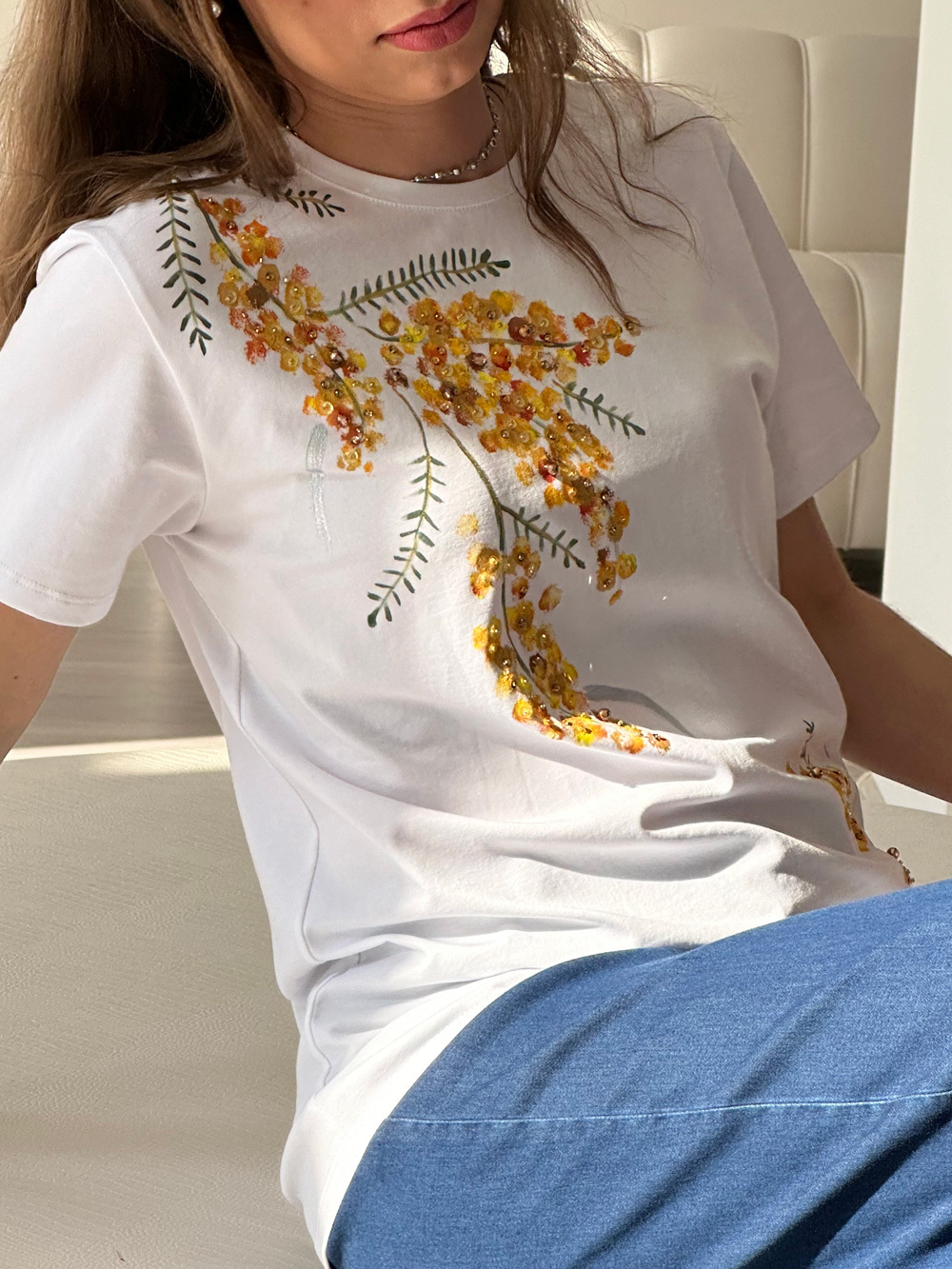 Футболка мимоза