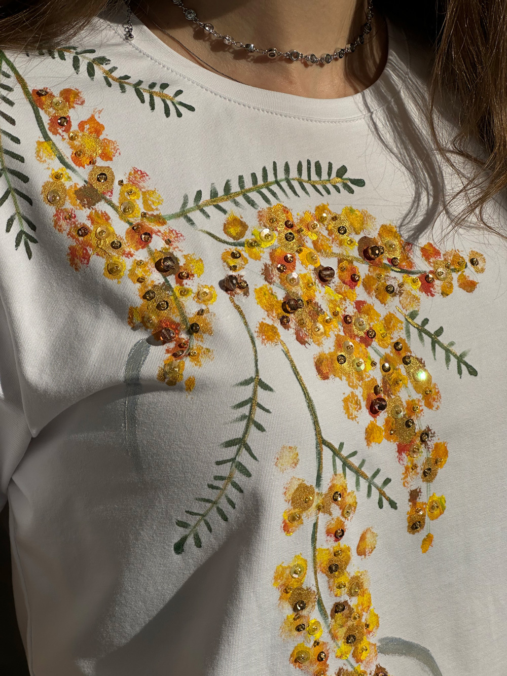 Футболка мимоза