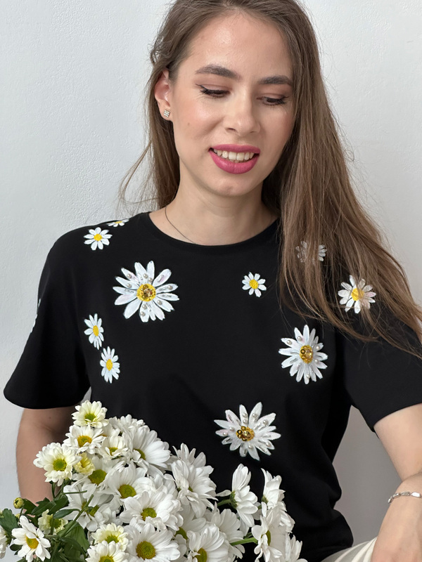 Футболка ромашки