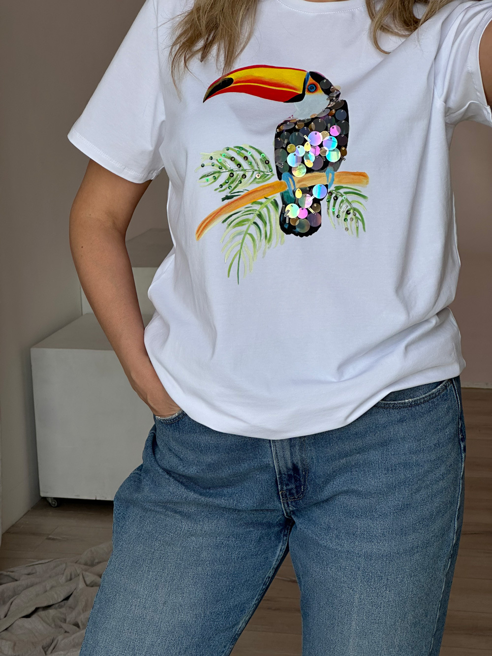 Футболка тукан