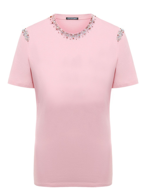 Футболка в стиле CHANEL розовая