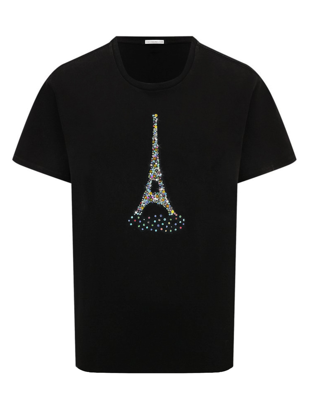 Футболка с Эйфелевой башней черная