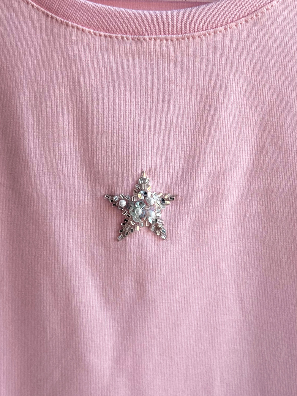 Футболка звездочка розовая