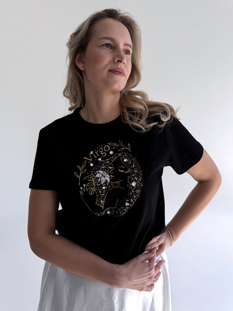 Футболка со знаком зодиака Дева