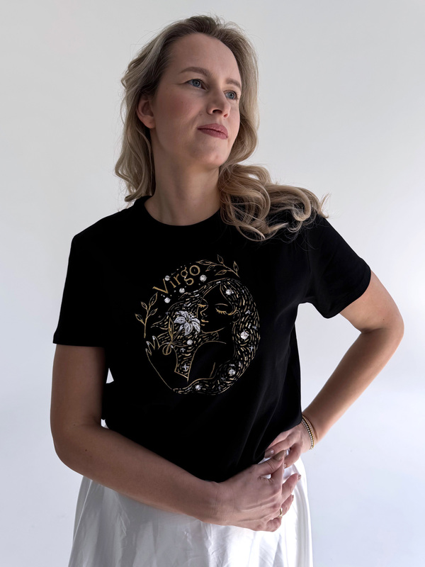 Футболка со знаком зодиака Дева