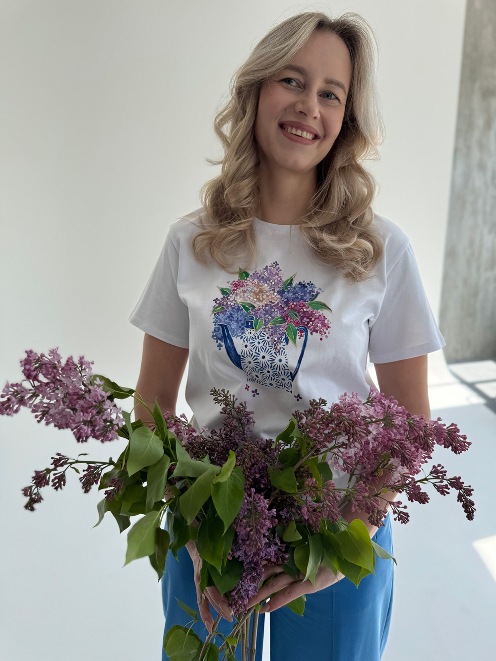 Футболка сирень