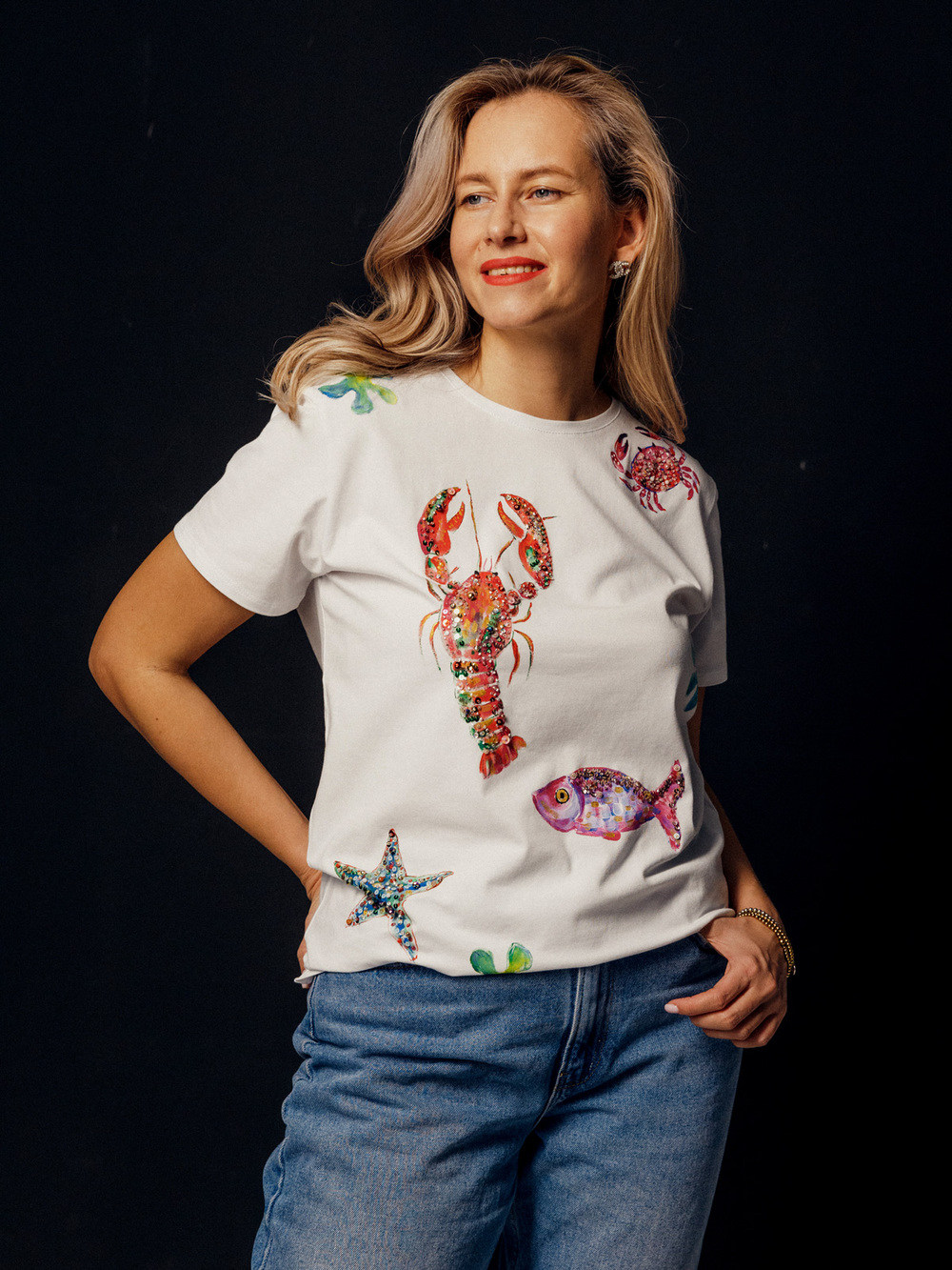 Футболка морские обитатели