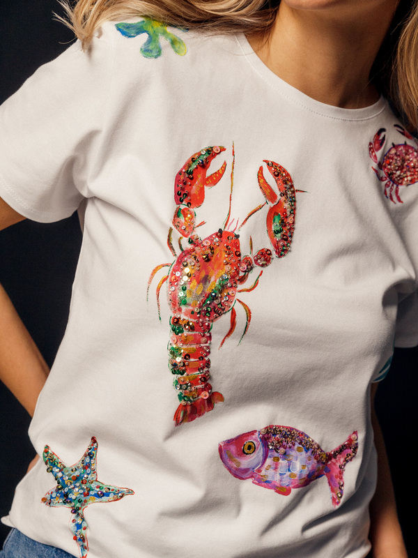 Футболка морские обитатели