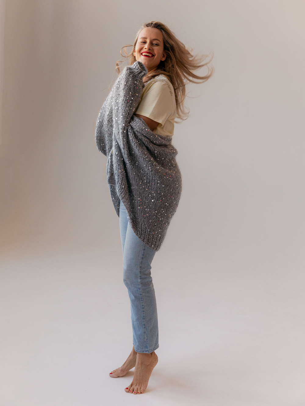 Футболка в стиле CHANEL сливочный