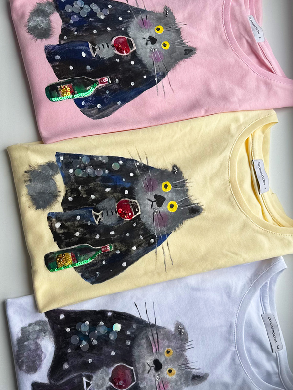 Футболка под настроение розовая