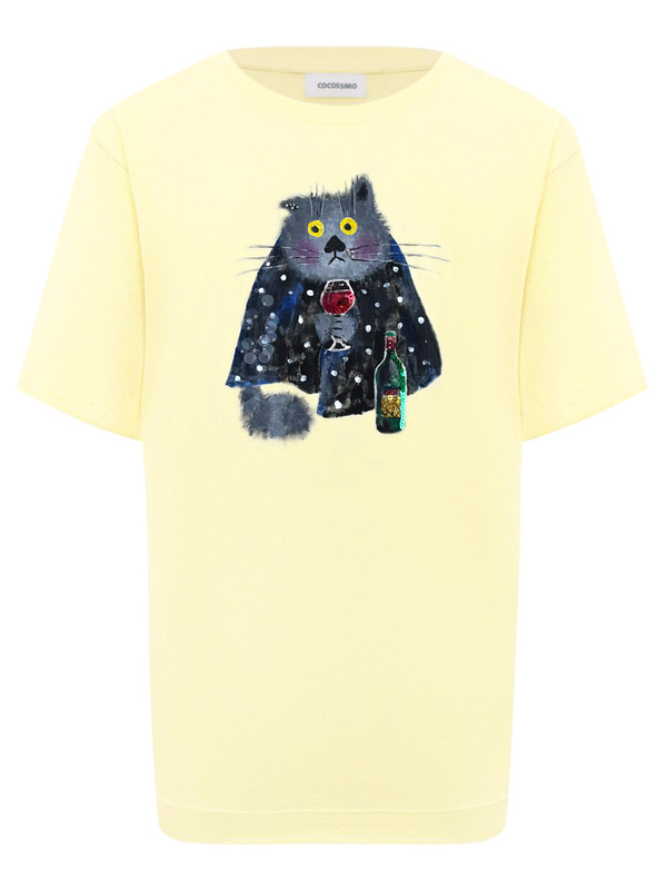 Футболка под настроение сливочная