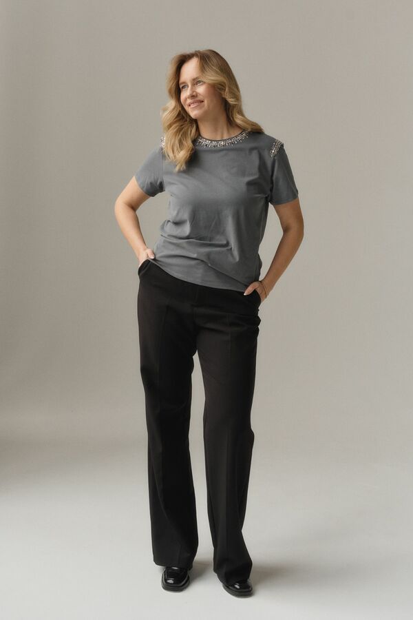 Футболка в стиле CHANEL графитовая