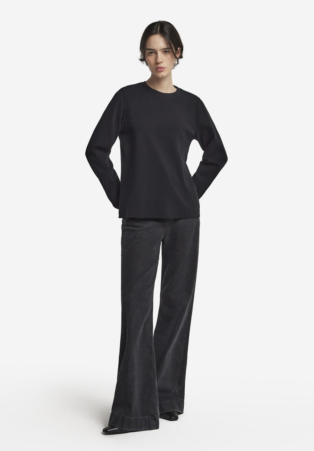 Лонгслив черный под заказ