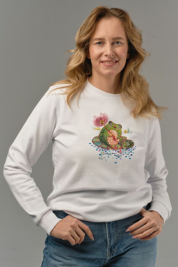 Свитшот с лягушкой