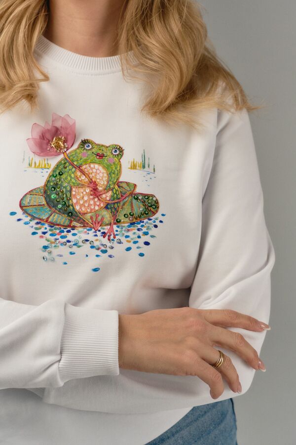Свитшот с лягушкой