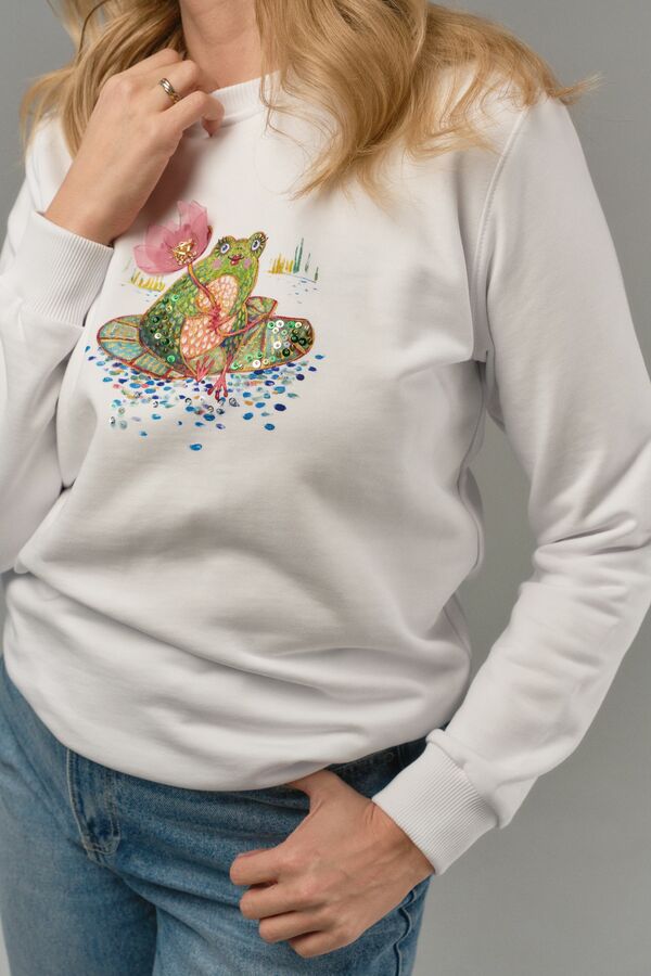 Свитшот с лягушкой