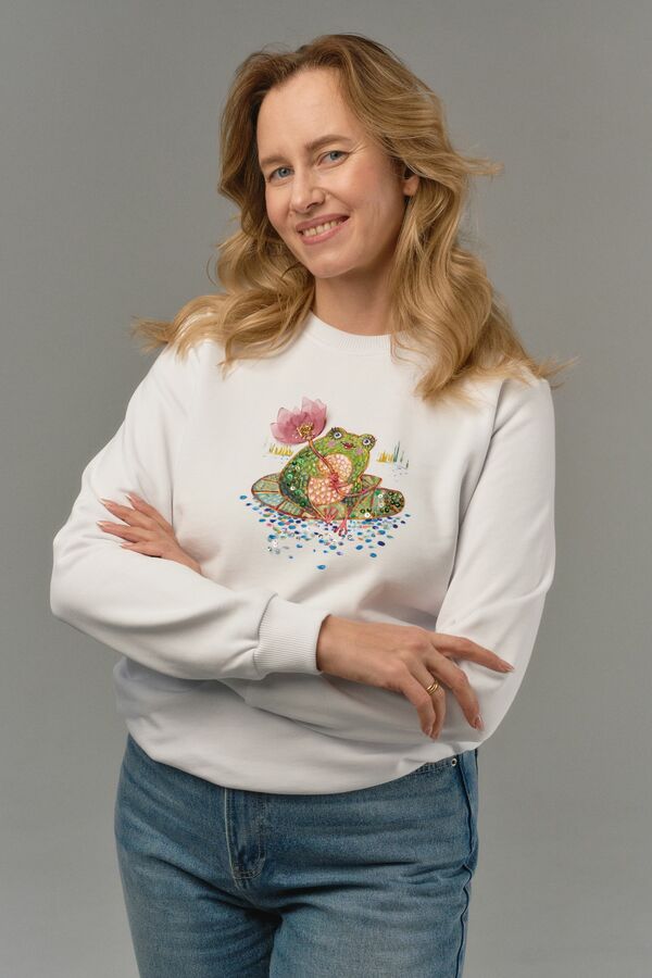Свитшот с лягушкой