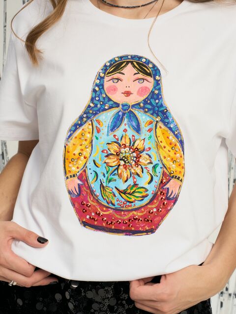 Футболка матрешка