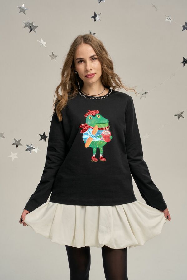 Лонгслив с жабёнком