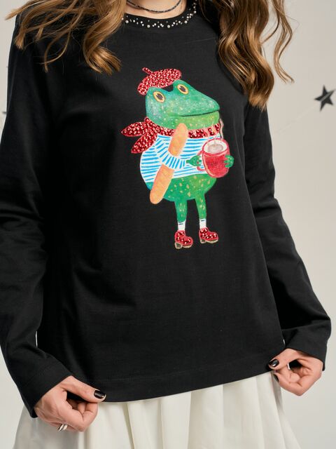 Лонгслив с жабёнком