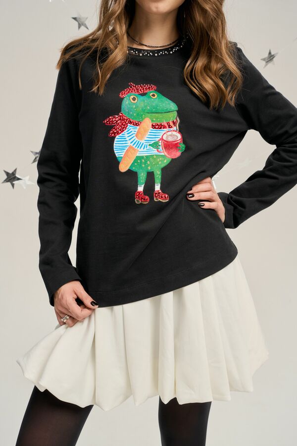 Лонгслив с жабёнком