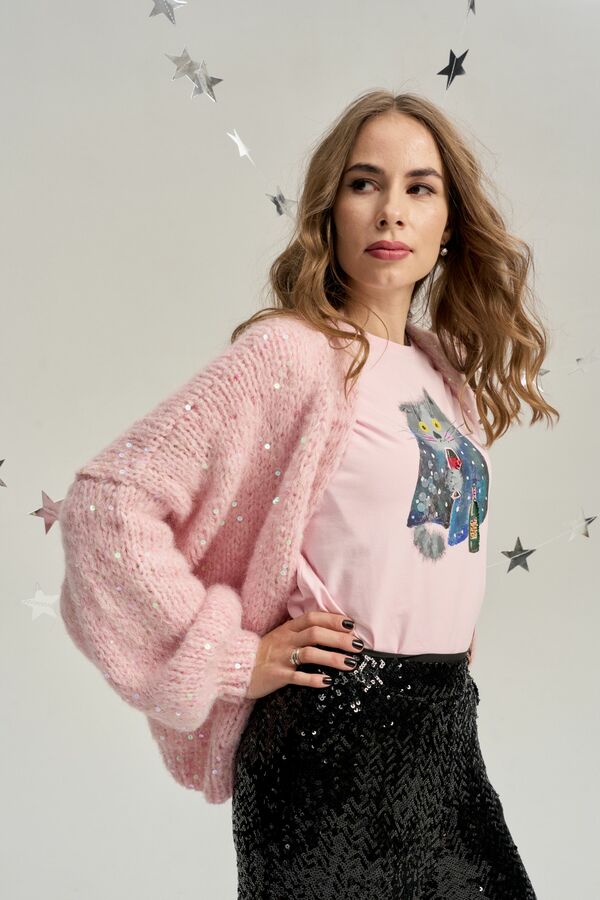 Футболка под настроение розовая