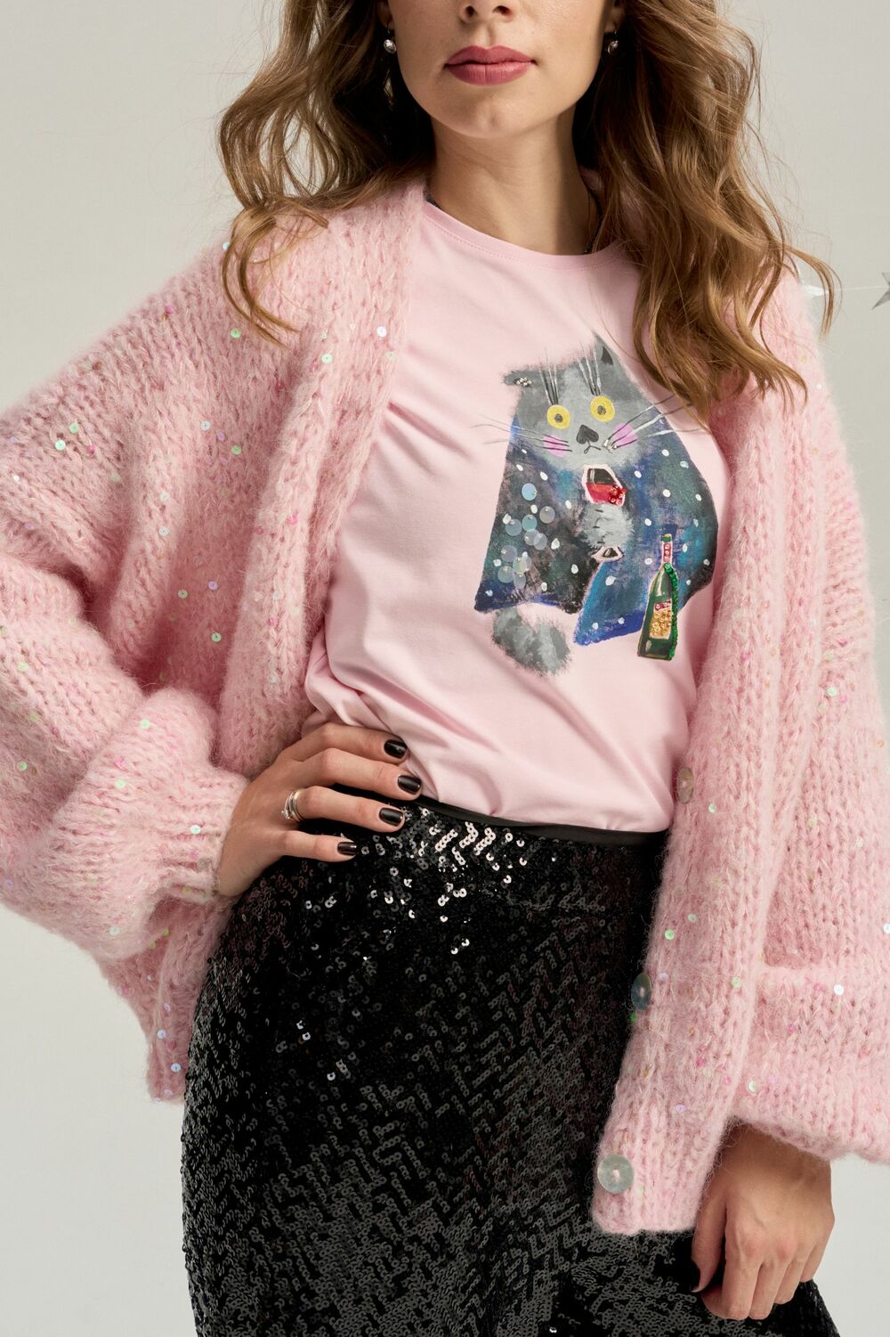 Футболка под настроение розовая