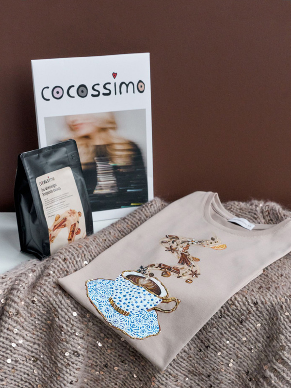 Подарочный набор №1 для кофеманов: футболка + кофе