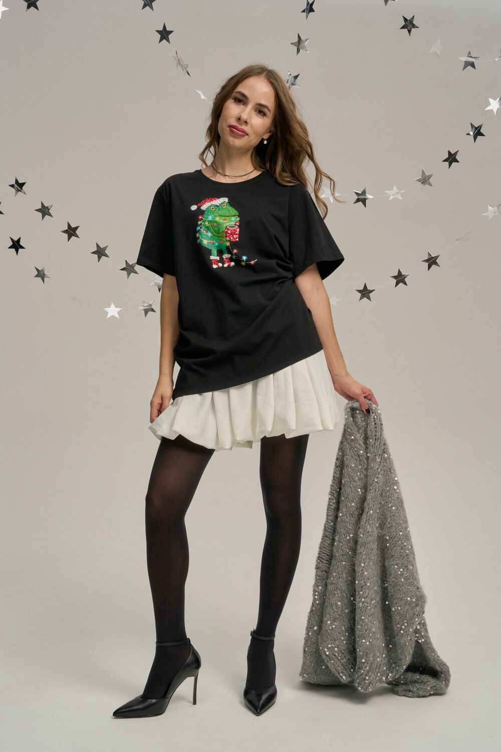 Футболка новогодний жабёнок