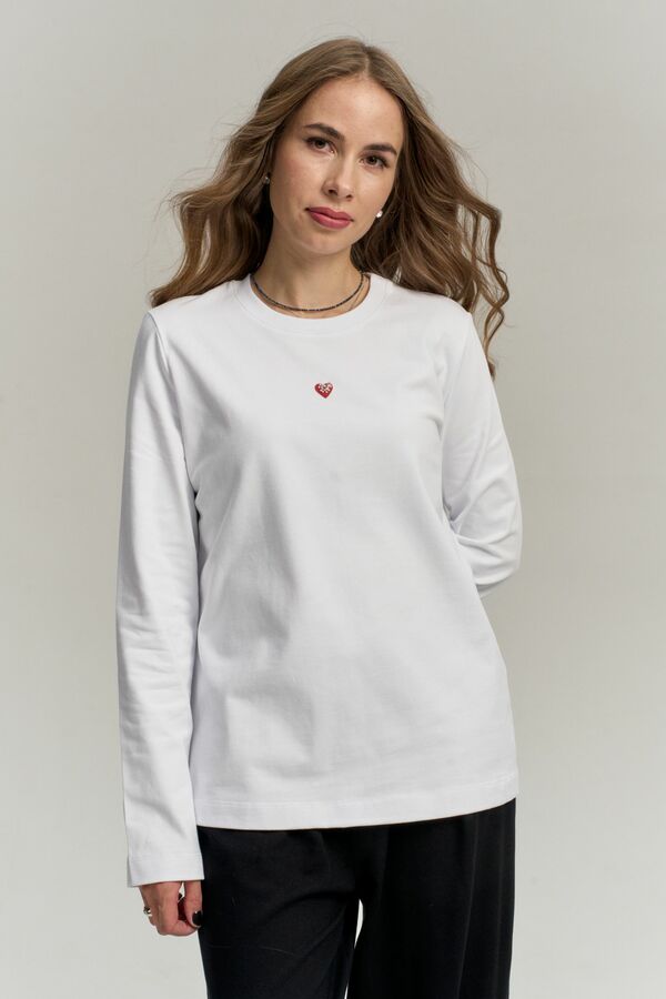 Лонгслив с сердечком