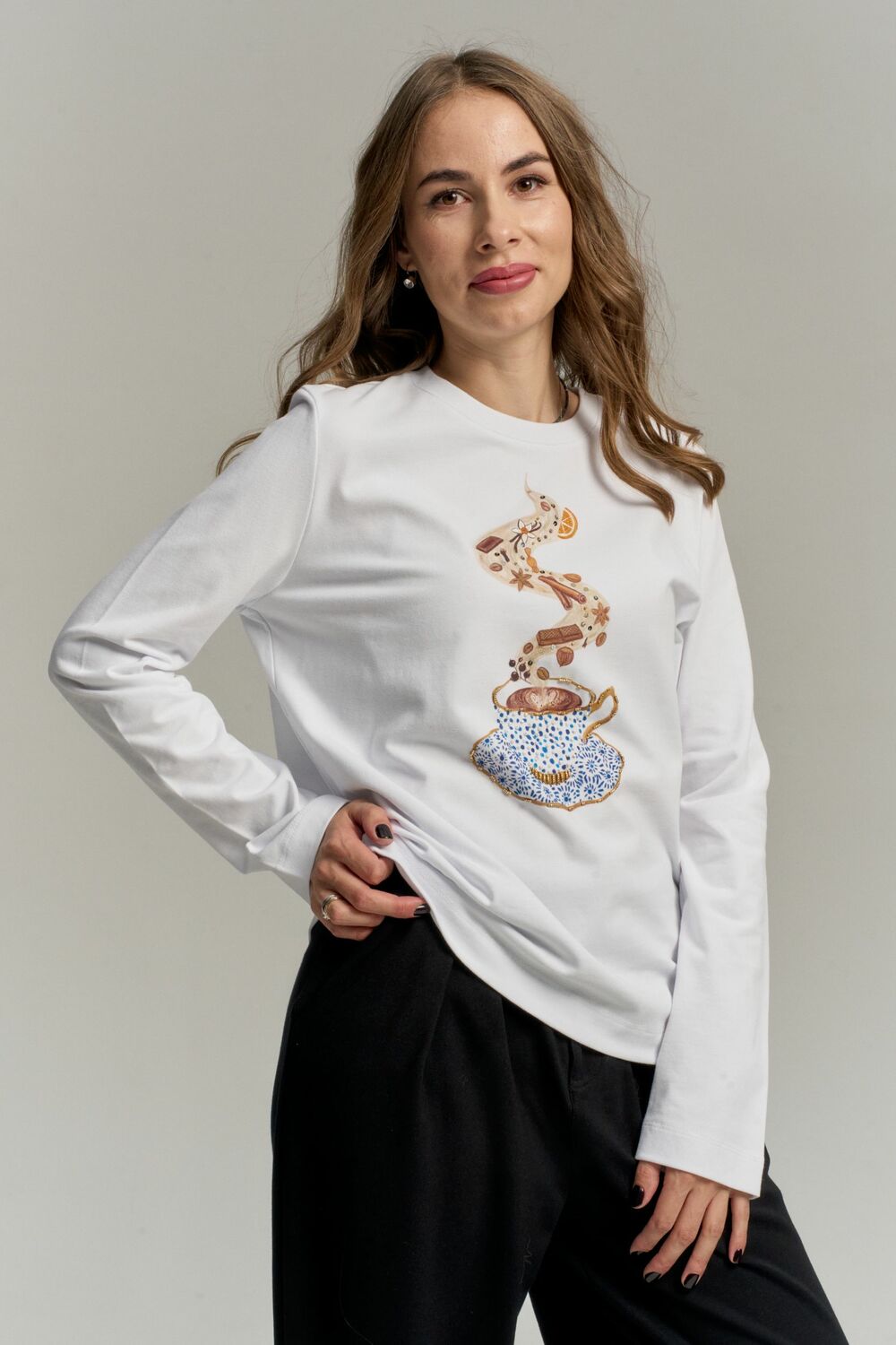 Лонгслив для любителей кофе