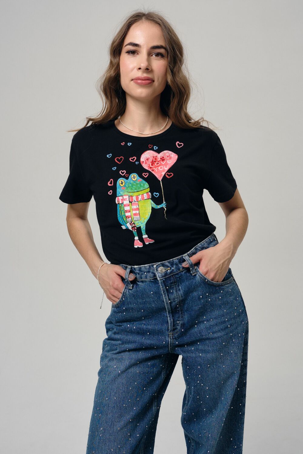 Футболка влюблённый жабёнок