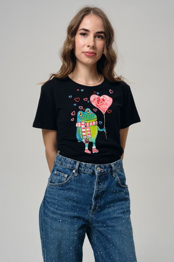 Футболка влюблённый жабёнок