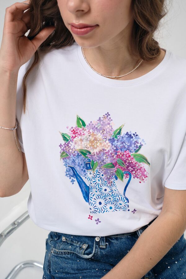 Футболка сирень