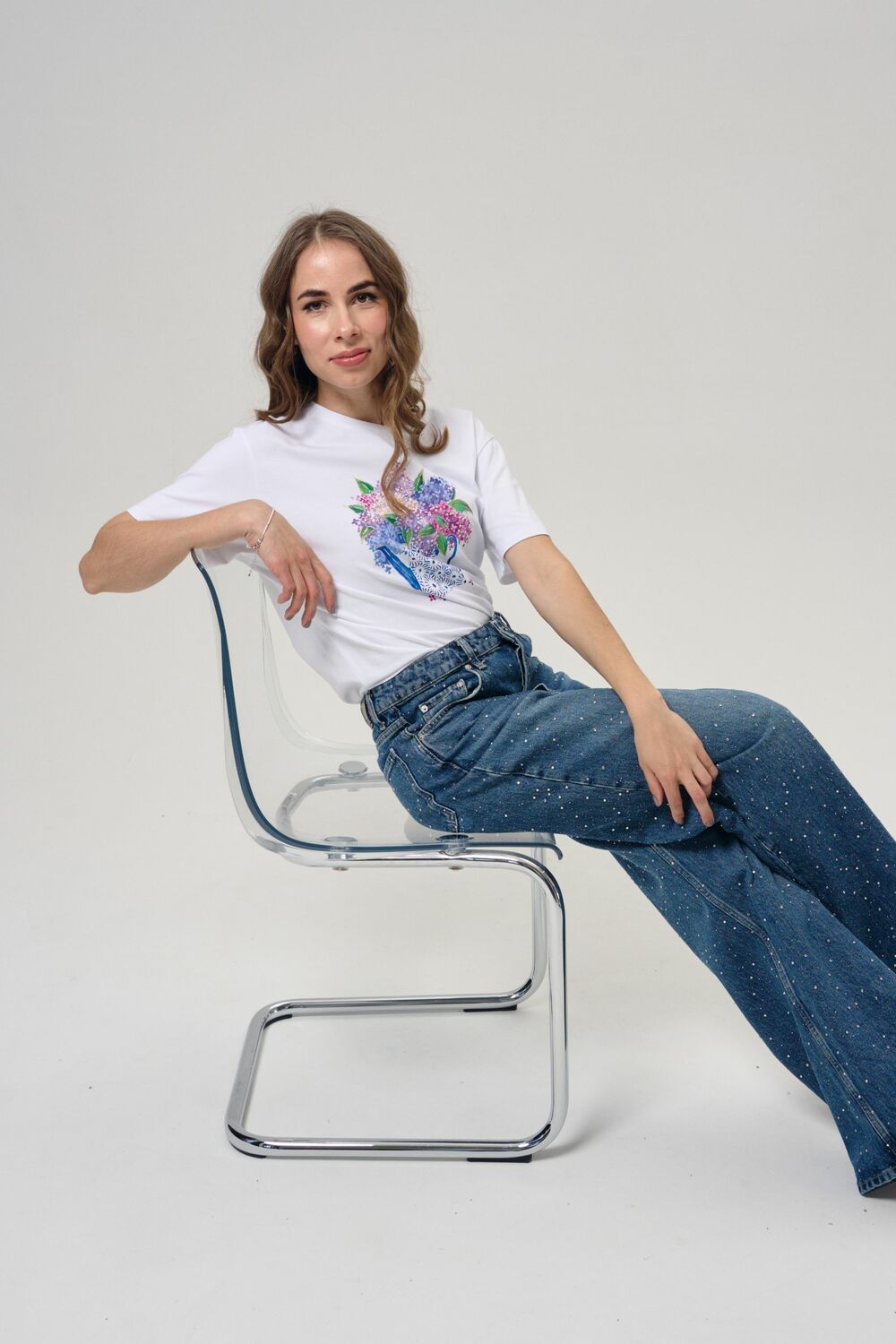 Футболка сирень